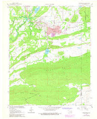 Hartshorne Oklahoma Historical topographic map, 1:24000 scale, 7.5 X 7.5 Minute, Year 1967
