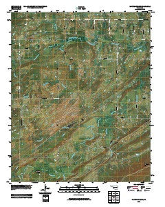 Hartshorne SW Oklahoma Historical topographic map, 1:24000 scale, 7.5 X 7.5 Minute, Year 2009