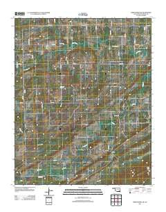 Hartshorne SW Oklahoma Historical topographic map, 1:24000 scale, 7.5 X 7.5 Minute, Year 2012