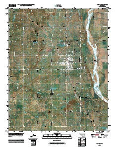 Haskell Oklahoma Historical topographic map, 1:24000 scale, 7.5 X 7.5 Minute, Year 2010