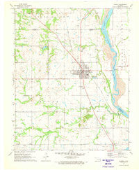 Haskell Oklahoma Historical topographic map, 1:24000 scale, 7.5 X 7.5 Minute, Year 1971