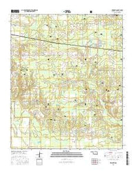 Haworth Oklahoma Current topographic map, 1:24000 scale, 7.5 X 7.5 Minute, Year 2016