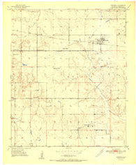 Haworth Oklahoma Historical topographic map, 1:24000 scale, 7.5 X 7.5 Minute, Year 1951