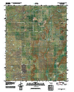 Hayrick Mound Oklahoma Historical topographic map, 1:24000 scale, 7.5 X 7.5 Minute, Year 2010