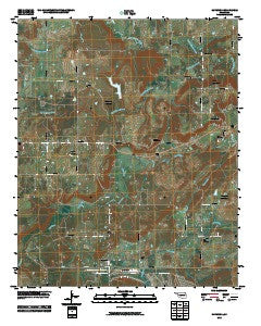 Haywood Oklahoma Historical topographic map, 1:24000 scale, 7.5 X 7.5 Minute, Year 2010