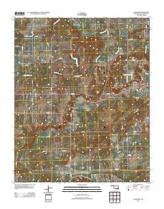 Haywood Oklahoma Historical topographic map, 1:24000 scale, 7.5 X 7.5 Minute, Year 2013