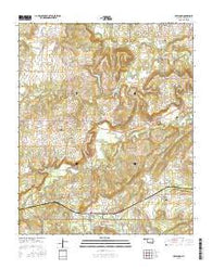 Haywood Oklahoma Current topographic map, 1:24000 scale, 7.5 X 7.5 Minute, Year 2016