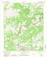 Haywood Oklahoma Historical topographic map, 1:24000 scale, 7.5 X 7.5 Minute, Year 1966