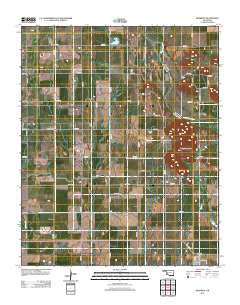 Headrick Oklahoma Historical topographic map, 1:24000 scale, 7.5 X 7.5 Minute, Year 2012