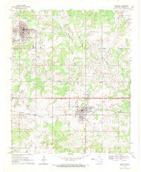 Healdton Oklahoma Historical topographic map, 1:24000 scale, 7.5 X 7.5 Minute, Year 1969