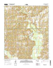 Healdton SE Oklahoma Current topographic map, 1:24000 scale, 7.5 X 7.5 Minute, Year 2016