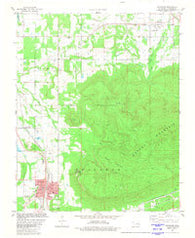 Heavener Oklahoma Historical topographic map, 1:24000 scale, 7.5 X 7.5 Minute, Year 1981