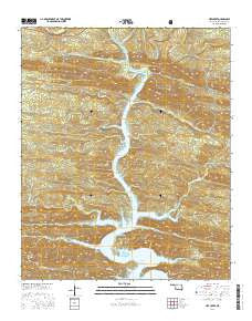 Hee Creek Oklahoma Current topographic map, 1:24000 scale, 7.5 X 7.5 Minute, Year 2016