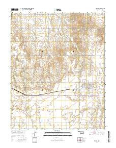 Helena Oklahoma Current topographic map, 1:24000 scale, 7.5 X 7.5 Minute, Year 2016