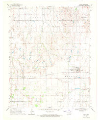 Helena Oklahoma Historical topographic map, 1:24000 scale, 7.5 X 7.5 Minute, Year 1969