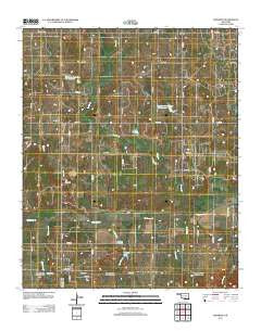 Hennepin Oklahoma Historical topographic map, 1:24000 scale, 7.5 X 7.5 Minute, Year 2012