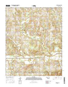 Hennepin Oklahoma Current topographic map, 1:24000 scale, 7.5 X 7.5 Minute, Year 2016