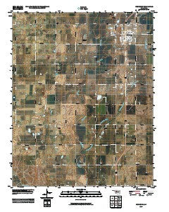Hennessey Oklahoma Historical topographic map, 1:24000 scale, 7.5 X 7.5 Minute, Year 2009
