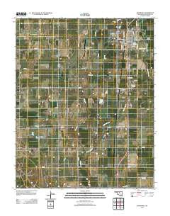 Hennessey Oklahoma Historical topographic map, 1:24000 scale, 7.5 X 7.5 Minute, Year 2012