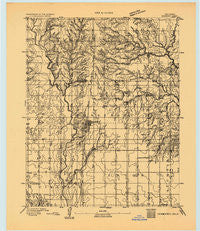 Hennessey Oklahoma Historical topographic map, 1:62500 scale, 15 X 15 Minute, Year 1893