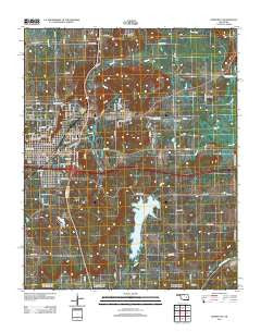 Henryetta Oklahoma Historical topographic map, 1:24000 scale, 7.5 X 7.5 Minute, Year 2012