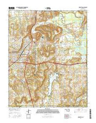 Henryetta Oklahoma Current topographic map, 1:24000 scale, 7.5 X 7.5 Minute, Year 2016