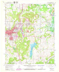 Henryetta Oklahoma Historical topographic map, 1:24000 scale, 7.5 X 7.5 Minute, Year 1962