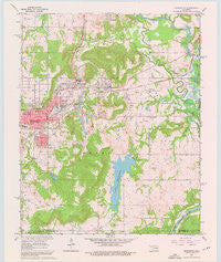 Henryetta Oklahoma Historical topographic map, 1:24000 scale, 7.5 X 7.5 Minute, Year 1962