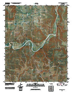 Henryetta SW Oklahoma Historical topographic map, 1:24000 scale, 7.5 X 7.5 Minute, Year 2010