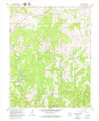 Herd Oklahoma Historical topographic map, 1:24000 scale, 7.5 X 7.5 Minute, Year 1960