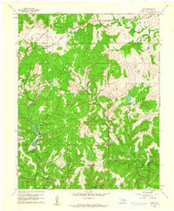 Herd Oklahoma Historical topographic map, 1:24000 scale, 7.5 X 7.5 Minute, Year 1960