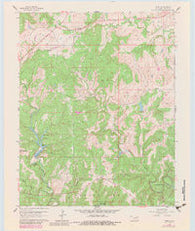 Herd Oklahoma Historical topographic map, 1:24000 scale, 7.5 X 7.5 Minute, Year 1960