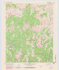 Herd Oklahoma Historical topographic map, 1:24000 scale, 7.5 X 7.5 Minute, Year 1960
