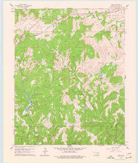 Herd Oklahoma Historical topographic map, 1:24000 scale, 7.5 X 7.5 Minute, Year 1960