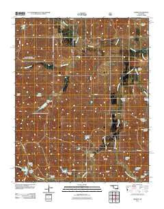 Herring Oklahoma Historical topographic map, 1:24000 scale, 7.5 X 7.5 Minute, Year 2011