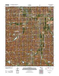 Herring Oklahoma Historical topographic map, 1:24000 scale, 7.5 X 7.5 Minute, Year 2012
