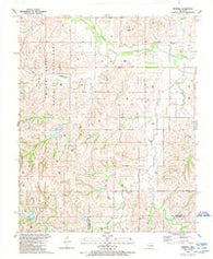 Herring Oklahoma Historical topographic map, 1:24000 scale, 7.5 X 7.5 Minute, Year 1989