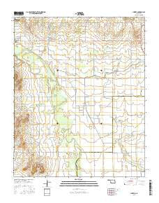 Hester Oklahoma Current topographic map, 1:24000 scale, 7.5 X 7.5 Minute, Year 2016