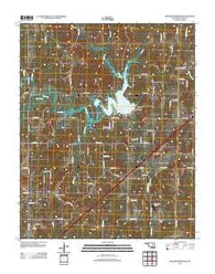Heyburn Reservoir Oklahoma Historical topographic map, 1:24000 scale, 7.5 X 7.5 Minute, Year 2013