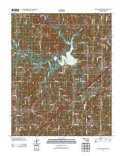 Heyburn Reservoir Oklahoma Historical topographic map, 1:24000 scale, 7.5 X 7.5 Minute, Year 2013