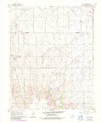 Hillsdale Oklahoma Historical topographic map, 1:24000 scale, 7.5 X 7.5 Minute, Year 1968