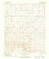 Hillsdale Oklahoma Historical topographic map, 1:24000 scale, 7.5 X 7.5 Minute, Year 1968