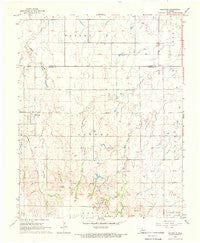 Hillsdale Oklahoma Historical topographic map, 1:24000 scale, 7.5 X 7.5 Minute, Year 1968