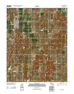 Hinton Oklahoma Historical topographic map, 1:24000 scale, 7.5 X 7.5 Minute, Year 2013