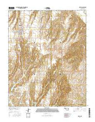 Hinton Oklahoma Current topographic map, 1:24000 scale, 7.5 X 7.5 Minute, Year 2016