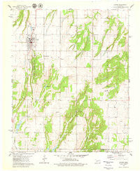 Hinton Oklahoma Historical topographic map, 1:24000 scale, 7.5 X 7.5 Minute, Year 1979