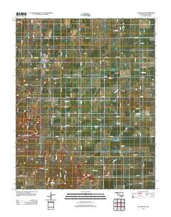 Hitchcock Oklahoma Historical topographic map, 1:24000 scale, 7.5 X 7.5 Minute, Year 2012