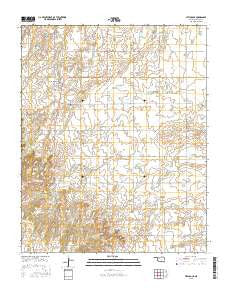 Hitchcock Oklahoma Current topographic map, 1:24000 scale, 7.5 X 7.5 Minute, Year 2016