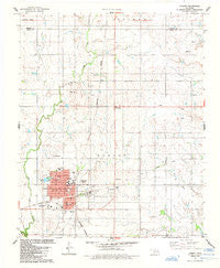 Hobart Oklahoma Historical topographic map, 1:24000 scale, 7.5 X 7.5 Minute, Year 1984