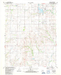 Hocker Oklahoma Historical topographic map, 1:24000 scale, 7.5 X 7.5 Minute, Year 1987